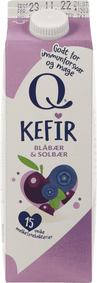 Q Kefir Blåbær & Solbær 1l