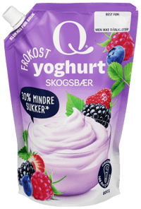 Q Frokostyoghurt Skogsbær pose 800g