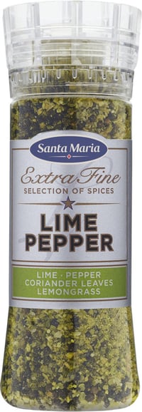 Lime Pepper Kvern 310g Santa Maria