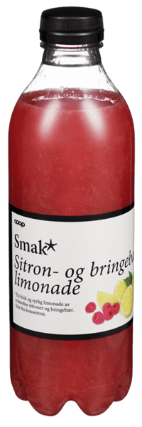 Smak Limonade Bringebær 1l