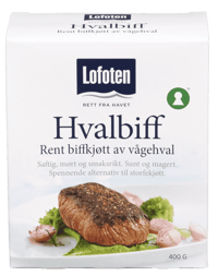 Lofoten Hvalbiff Frossen 400g