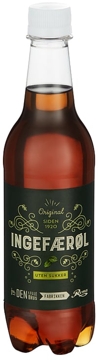 Ingefærøl uten Sukker 0.5l Roma