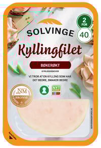 Kyllingfilet Bøkerøkt 80g Solvinge