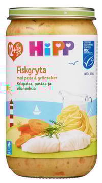 Fiskegryte Pasta&Grønnsaker 12mnd 250g Hipp