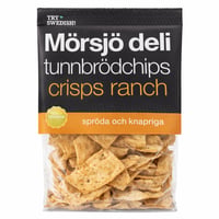 Mörsjö deli tunnbrödchips crisps ranch