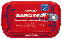 Coop Sardiner i Tomat 110g