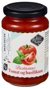 Pastasaus Tomat og Basilikum Økologisk 350g Kolonihagen