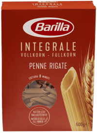 Barilla Penne Rigate Fullkorn 500g