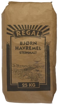 Steinmalt Havremel 25kg Sekk Regal