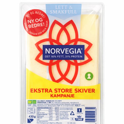 Norvegia Lett & Smakfull 430g Tine