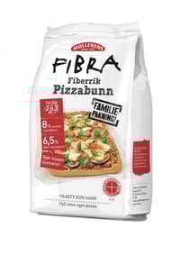 Pizzabunn Mix Fibra Langpanne 350g Møllerens