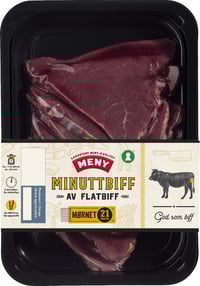 Storfe Minuttbiff Av Flatbiff Ca400g Meny
