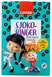 Sjokoringer 375g Eldorado