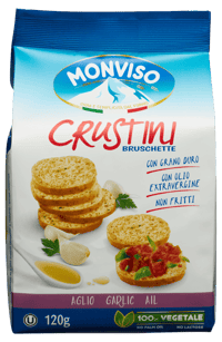 Monviso Bruschettine med Hvitløk & Persille 120g