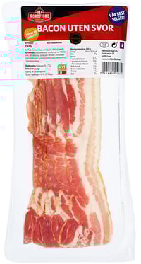 Bacon uten Svor 150g