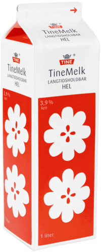 Tine TineMelk Langtidsholdbar Hel 3,9% fett 1l