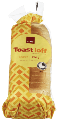 Coop Skåret Toastloff 750g