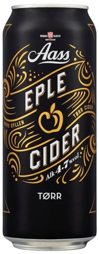 Aass Cider Eple Tørr 0,5l boks
