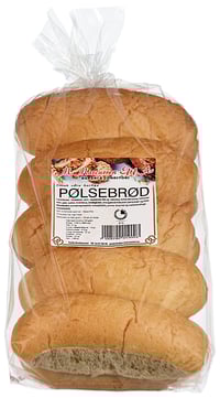 Pølsebrød 10stk Baker Marcussens