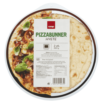 Coop Pizzabunner 2stk a 180g