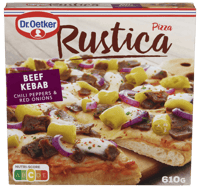 Dr. Oetker Pizza Rustica Beef Kebab 610g