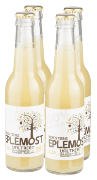 Berentsens Eplemost Ufiltrert 4stk x 0,275l, 1,1l
