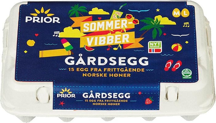 Egg Frittgående M/L 15stk Prior