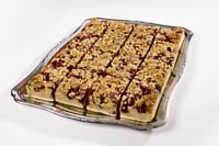 Jordbær Rabarbrakake Oppd 16stk - 2400g