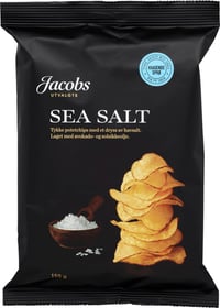Potetchips Tykke Sea Salt 150g Jacobs Utvalgte