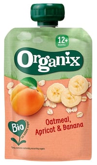 Havre, Aprikos og Banan Fra 12 mnd, Økologisk, 110 g