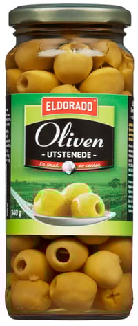 Oliven Grønn u/Sten 340g Eldorado