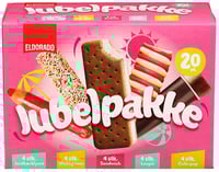 Jubelpakke Iskrem 20stk Eldorado