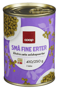 Coop Små Fine Erter 410g