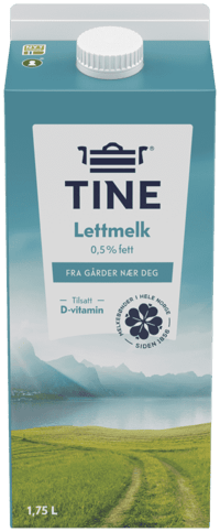Tine Lettmelk 0,5% fett 1,75l