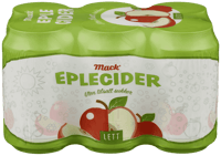 Mack Lett Eplecider 6stk x 0,33l, 1,98l