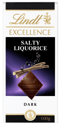 Lindt Excellence Salty Liquorice 100g