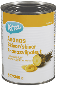 X-tra Ananasringer 567g