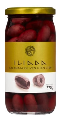 Oliven Kalamata u/Sten 370g Iliada