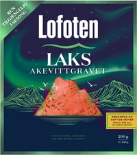 Akevittgravet Laks 200g Lofoten