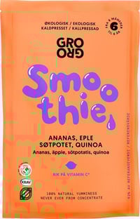 Smoothie med ananas og søtpotet Fra 6 mnd, Økologisk, 100 g