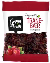 Tranebær 110g Tørket Grønn&Frisk