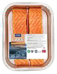 Laks Porsjoner m/Skinn 2x125g Aluform Lerøy