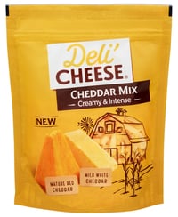 Revet Ost 140g Blanding av To Typer Cheddarost av Pasteurisert Melk