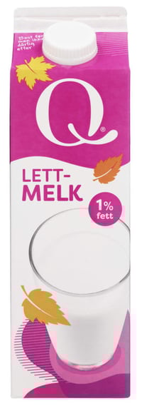 Lettmelk 1% 1l Q