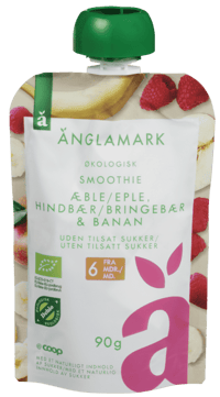 Änglamark Eple/Bringebær/Banan 90g