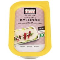 Kyllingpølse 9% skivet 80g 3-Stjernet