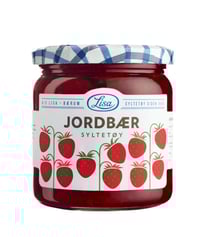 Jordbærsyltetøy 60% Bær 420g Lisa