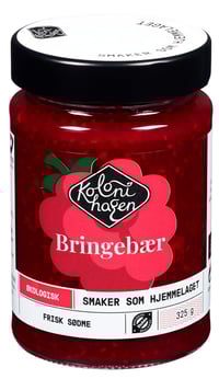 Bringebærsyltetøy Økologisk 325g Kolonihagen