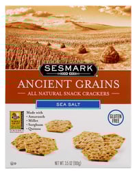 Urkorn Crackers m/Havsalt Gl.Fri 100g Sesmark