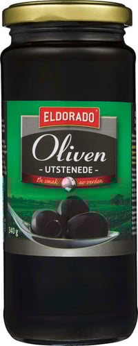 Oliven Sort u/Sten 340g Eldorado
